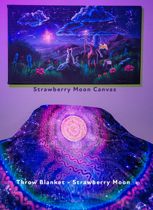 Image of Strawberry Moon [Prints, Tapestry, Canvas]
