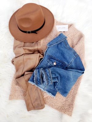 Image of Crop Denim Jacket 