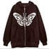 Butterfly Skull Zip Up Image 3