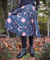 Gold Celestial midi skirt