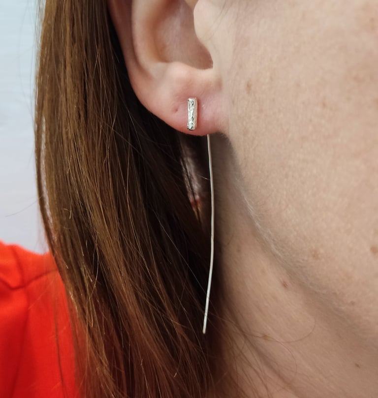 Silver Branch earrings  Image 2