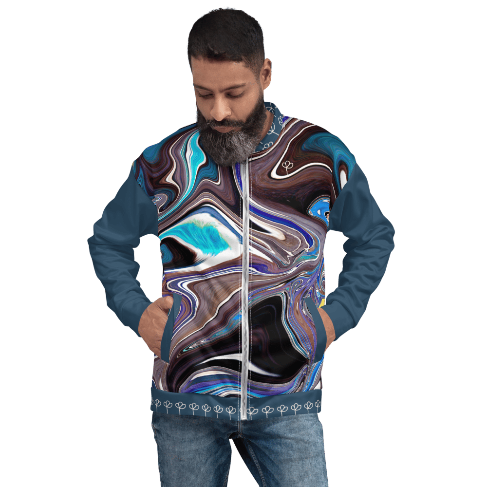 Image of IQ Flower Art Unisex Bomberjacke Arapawa