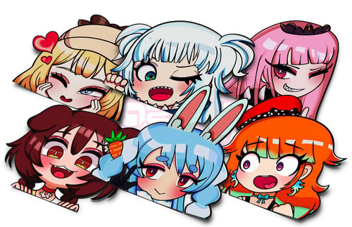 Image of Hololive Girls stickers