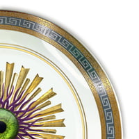 Image 3 of Medusa burst - Large fine China Plate - #0741
