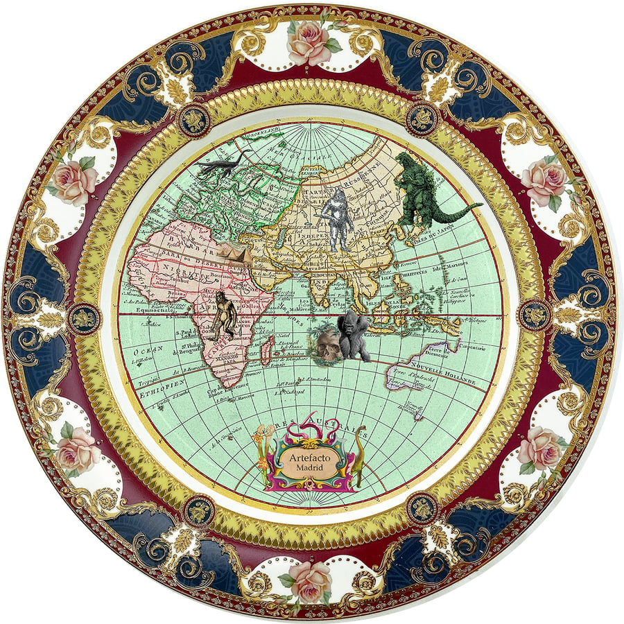 Image of Mysterious World D- Large Fine China Plate - #0777