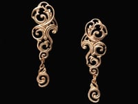 Image 3 of NUAGES BAROQUE Big Solo Earring - with Pendant