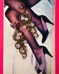 Image 3 of NUAGES MIROIR DÉCORÈ Earring - with Rose Pink Sea Shell