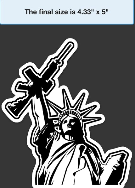 Image of 2A Lady Liberty  white background 
