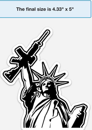 Image of 2A Lady Liberty  white background 