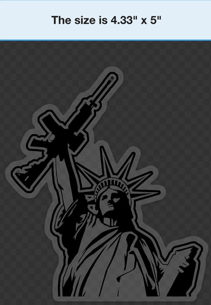 Image of 2A Lady Liberty Clear background 