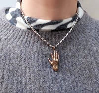 Image 4 of Hand of Glory charm (silver/bronze)