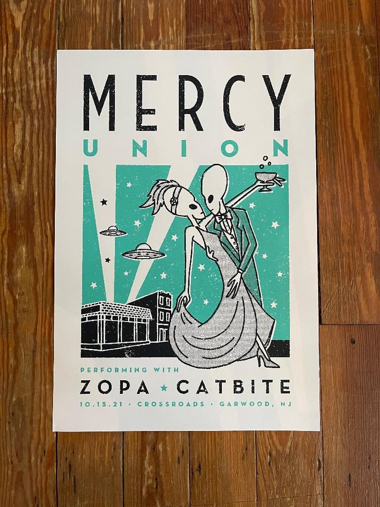 Image of Mercy Union NJ Return Show Screen Printed Poster (ltd. 60)