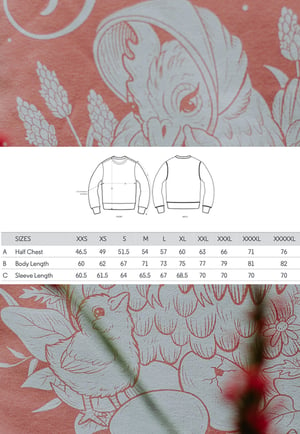 Image of Double-Sided Mother Hen Organic & Recycled Sweatshirt ~ Canyon Pink