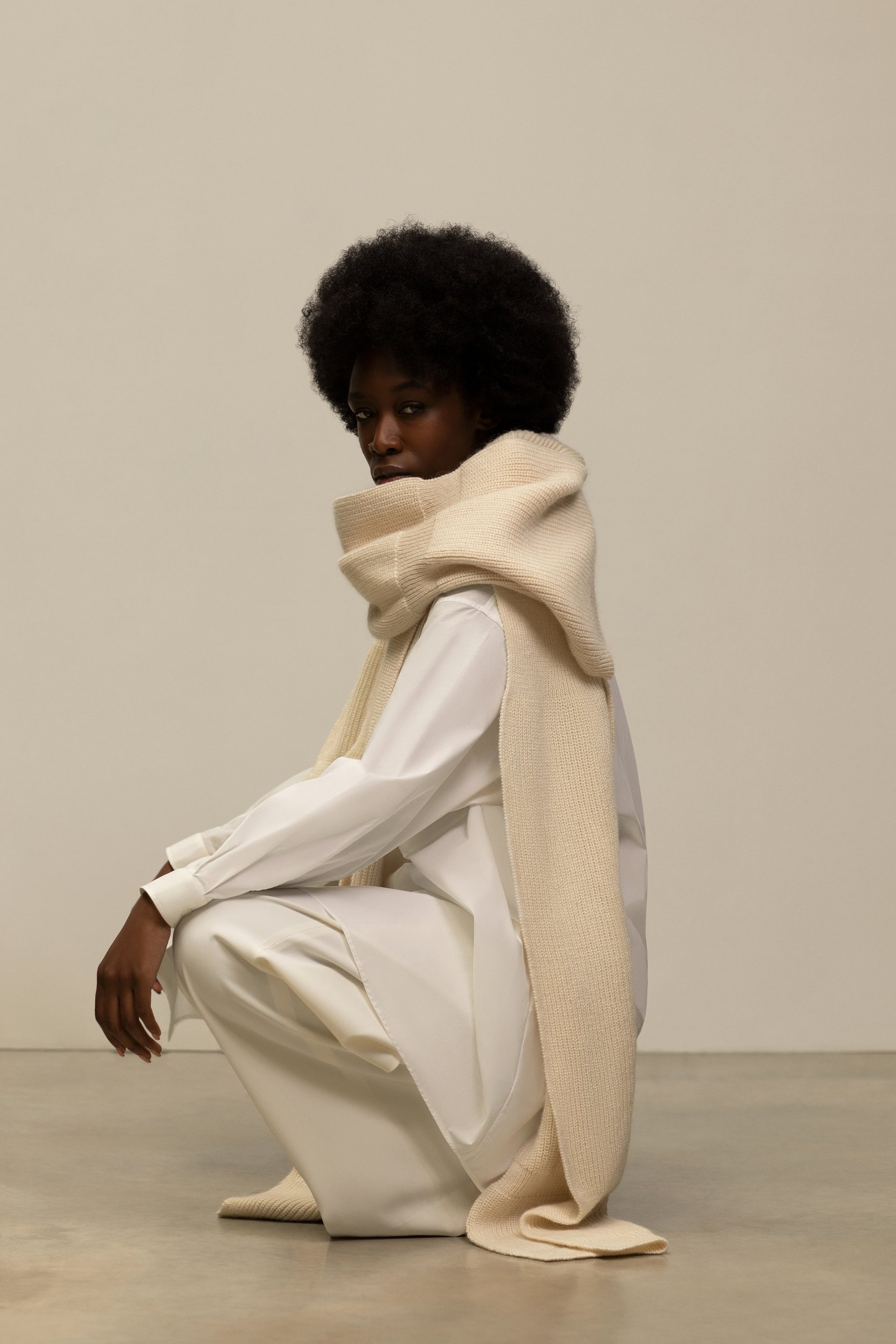 Image of Dima Scarf in Vanille