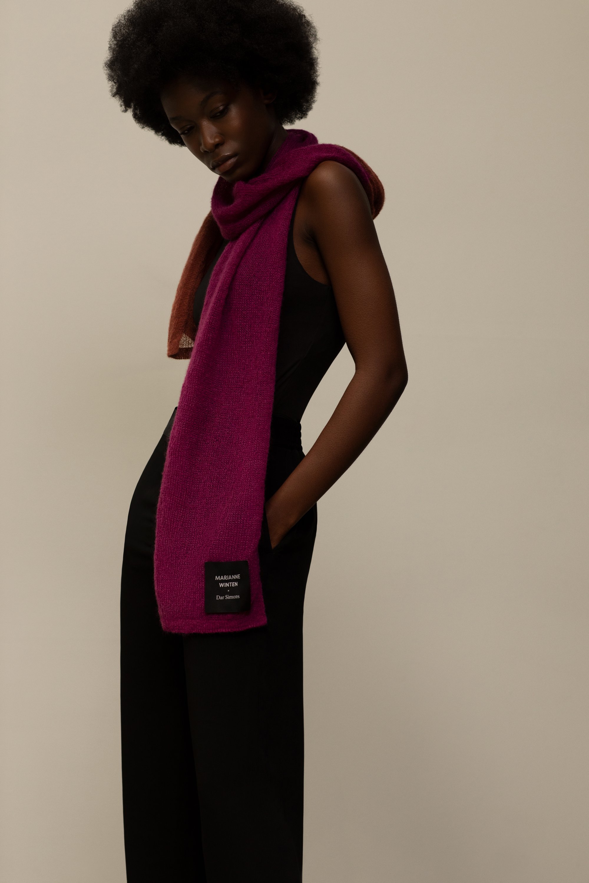 Image of Shaby Scarf in Rose.