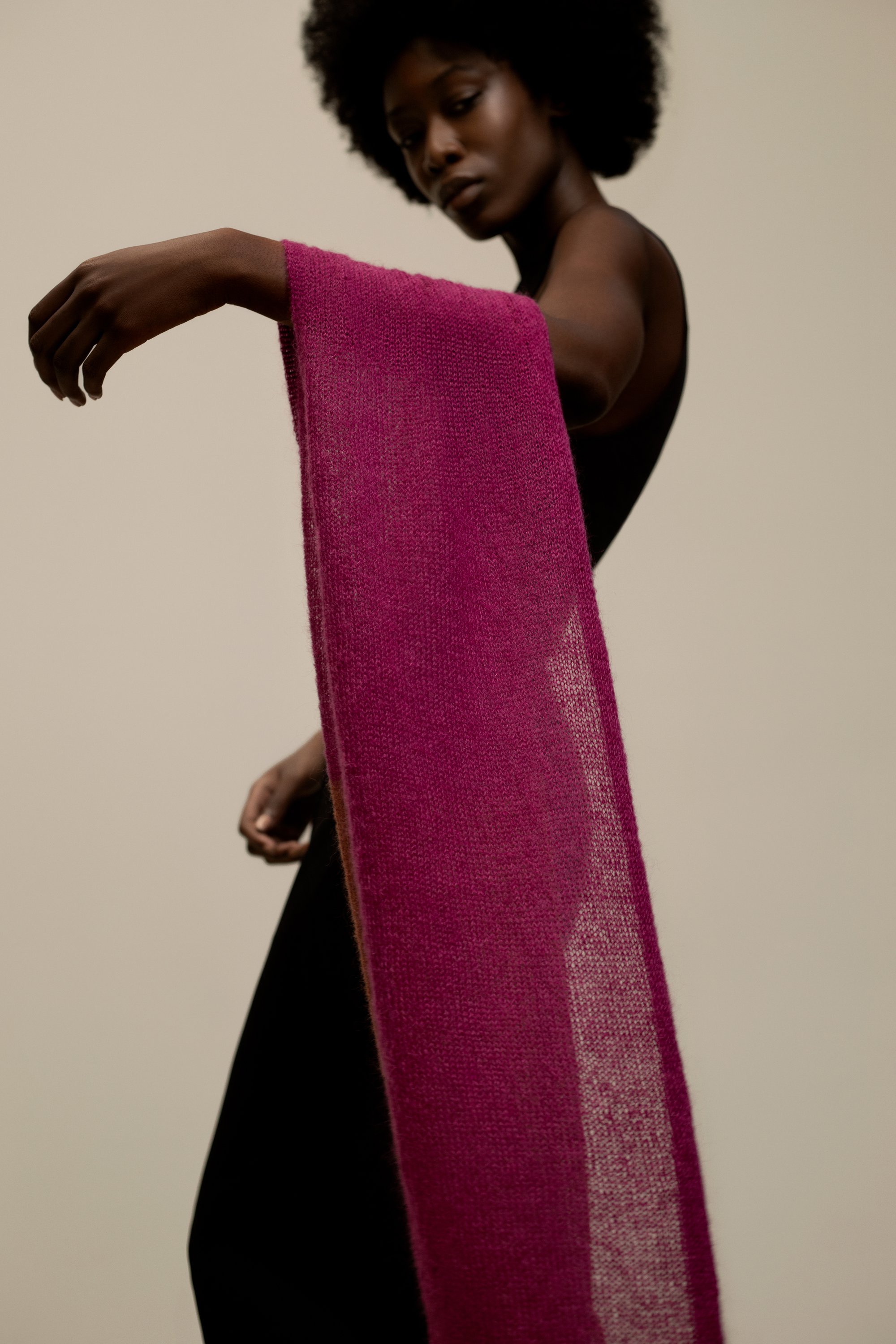 Image of Shaby Scarf in Rose.