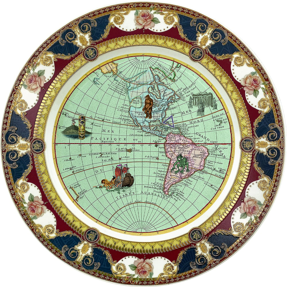 Image of Mysterious World I- Fine China Plate - #0787