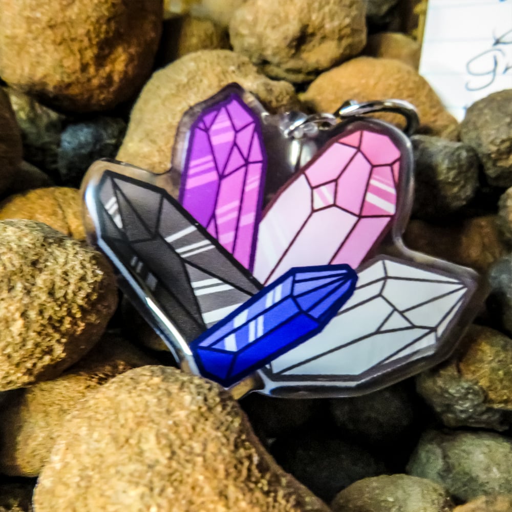 Genderfluid Pride Crystals