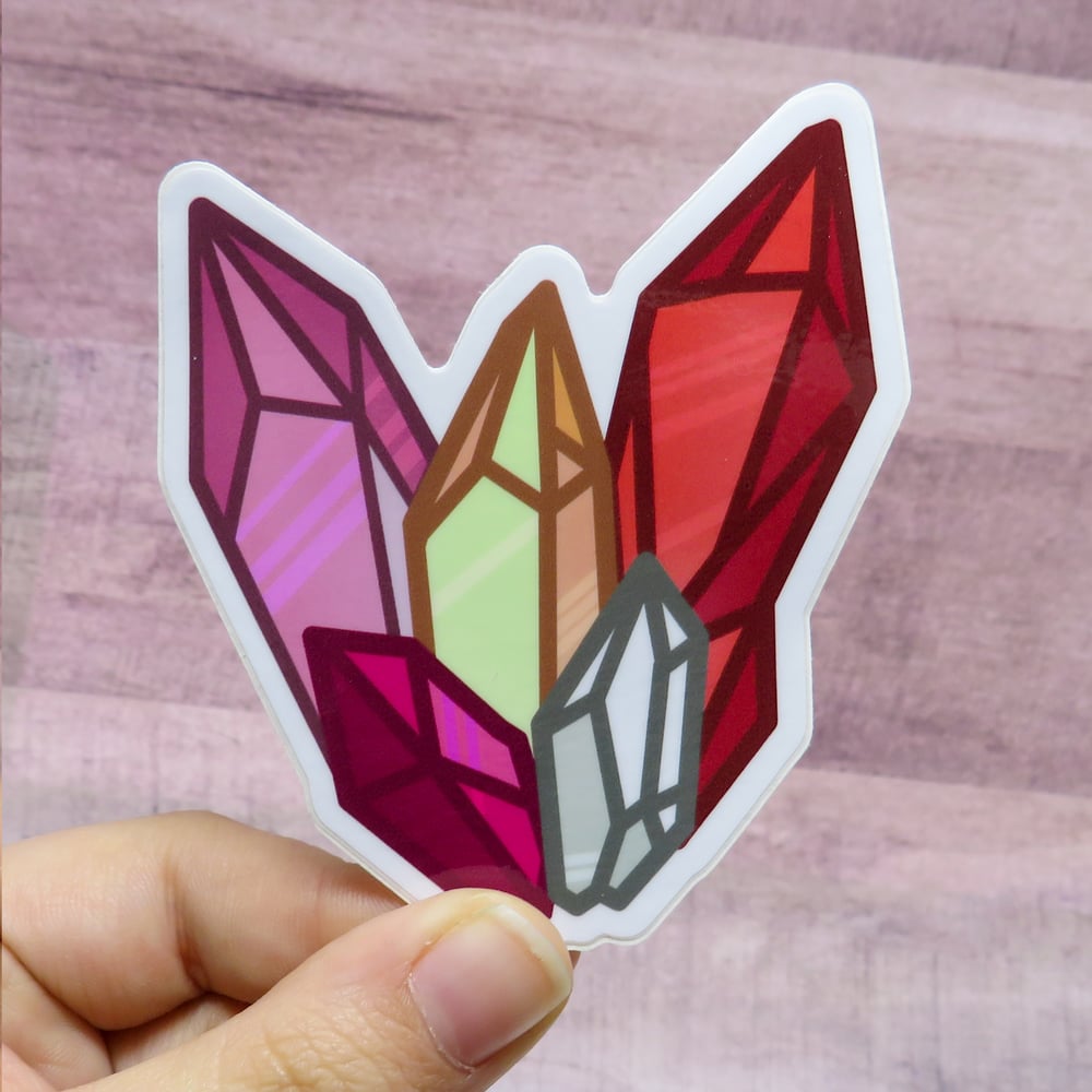 Lesbian Pride Crystals