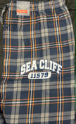 Image of Sea Cliff Pajama Pants Dark Blue Plaid