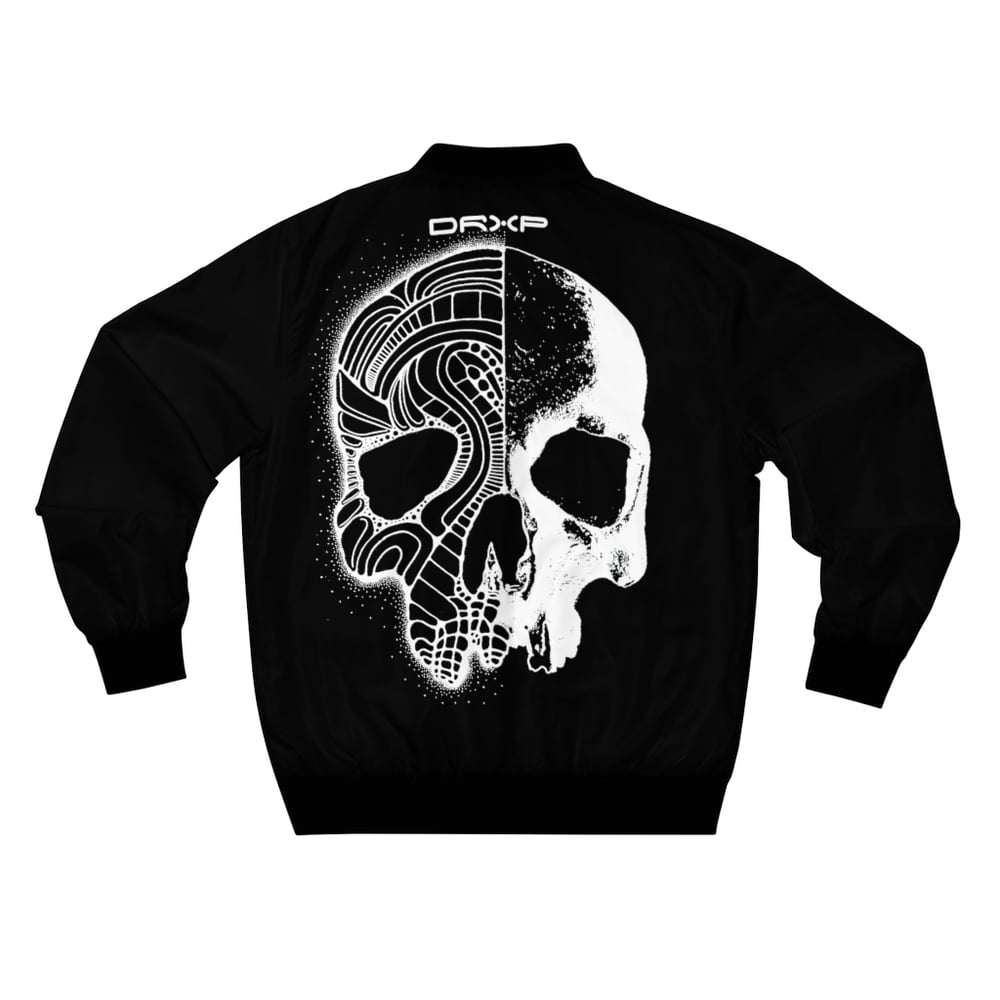 Image of SKULL BOMBER BLACK/WHITE