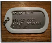 Image of ENDER ARMY Dog Tag!