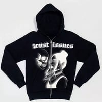 Image 1 of Trust Issues Skeleton Zip Up 