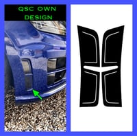 Image 1 of X2 Vw Mk7 Golf R Front Bumper Vent Sticker V2 Dynamic 