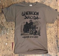 GENERACION SUICIDA - Safari Green "La Muerte A Tu Lado" Shirt