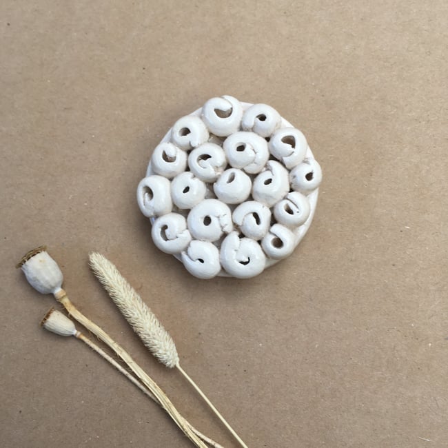 Textures (1) - broche en céramique 