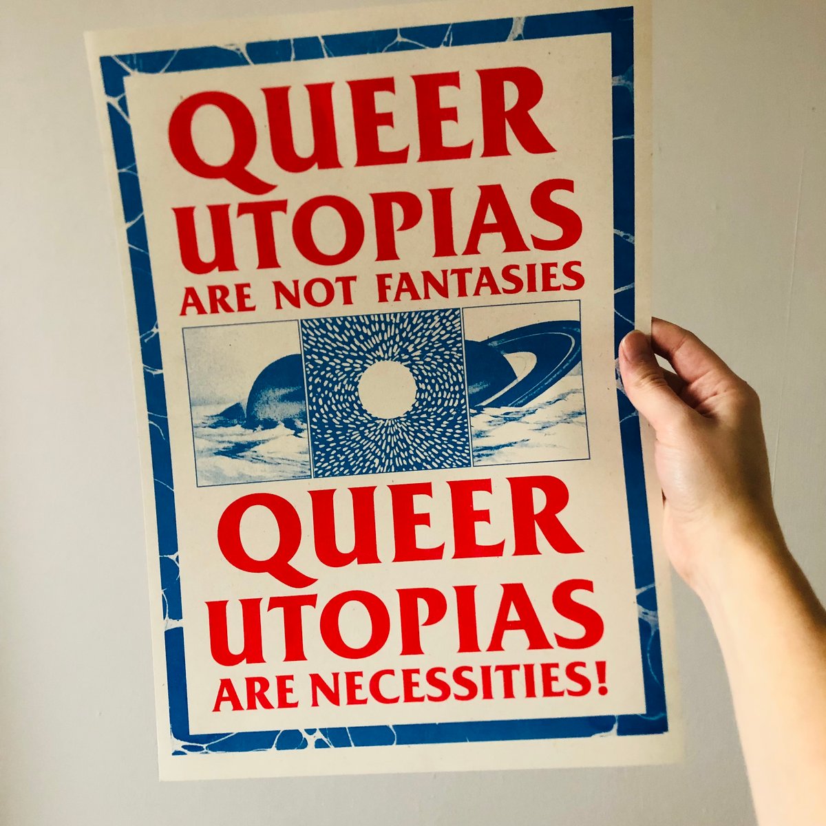 Image of QUEER UTOPIAS A3 riso print
