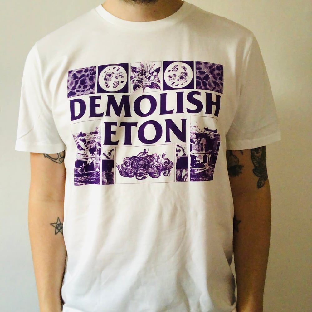 Image of DEMOLISH ETON white T-shirt