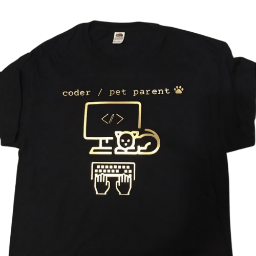 Image of Computer Science Cat Shirt GOLD