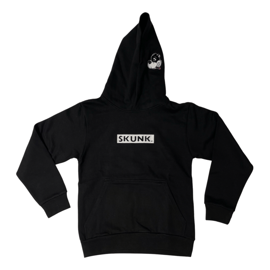 Image of Skunk. Box logo hoodie (black/white)