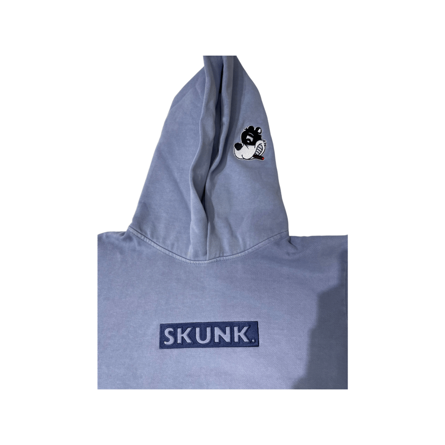 Image of Skunk. Box logo hoodie (grape ice )