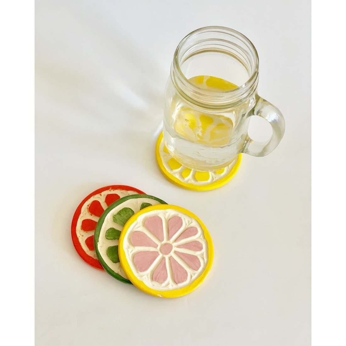 Image of SMO Mixed Citrus Ceramic Coasters - Set of 4