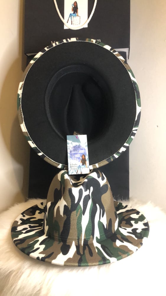 Image of Dirty Diana Fedora in Camouflage 
