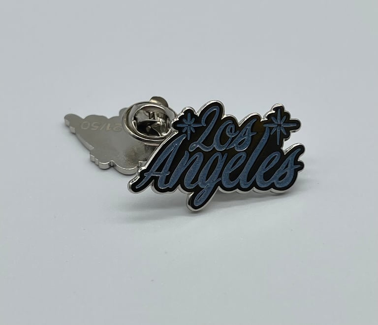 Los Angeles Pin (Blue/Silver)