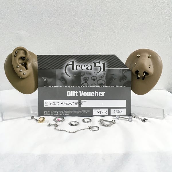 Image of Piercing & Body Jewellery Gift Voucher