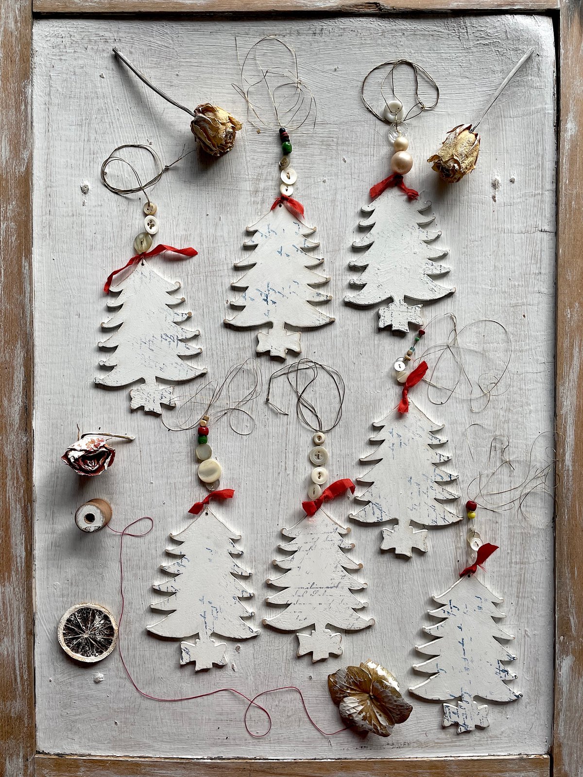 Image of Christmas Tree  wooden decoration