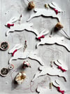 Lovely Hare Wooden Decoration