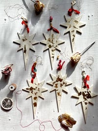 Image 1 of Star hanging wooden decoration