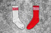 Dead Man Walking White + Red Socks