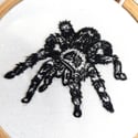 Tarantula Hand Embroidered Hoop Art - Betty's Delights