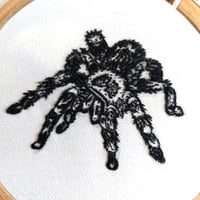 Image 2 of Tarantula Hand Embroidered Hoop Art - Betty's Delights