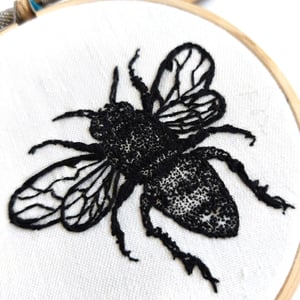 Image of Bumblebee Hand Embroidered Hoop Art - Betty's Delights