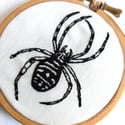Orb Weaver Hand Embroidered Hoop Art - Betty's Delights