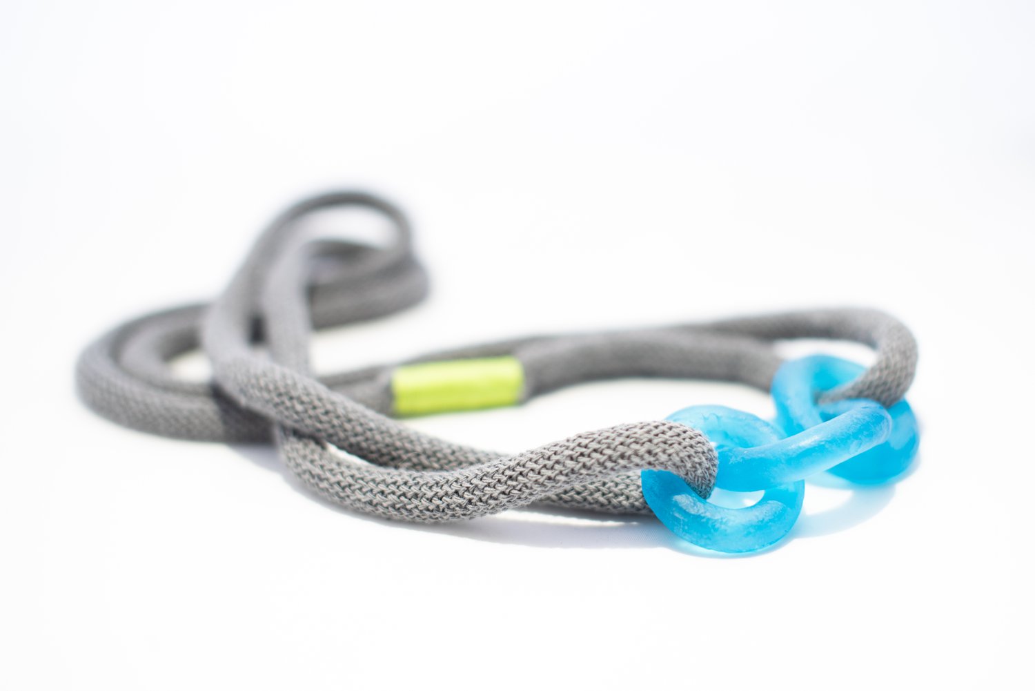 Image of Elusive blue triple loop Mooring necklace
