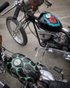 WL&A Old School Sterling Silver w/ Copper accents Turquoise Sunrise Chopper Gas Cap 