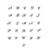 cursive stencil pack